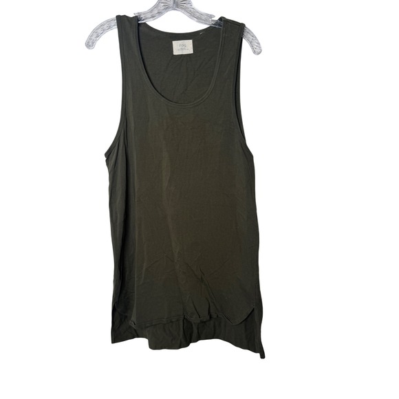 Fear of God FOG Tops - Fear of God FOG Collection One Olive Green Longline Tank Top Mens Medium M